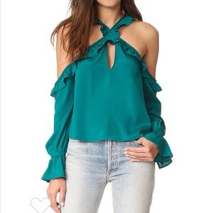 LIKELY Kinley blouse in Veridian